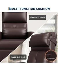 gaomon Power Recliner Chair with Massage and Heat with Massage Function with Lumbar Support, Adjustable Push Back