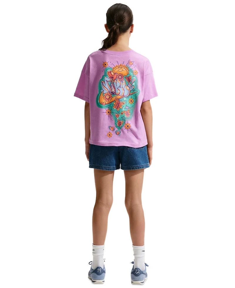 Nike Girls' 7-16 Sportswear Crewneck T-Shirt