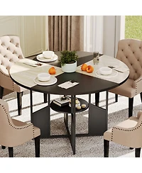 gaomon Farmhouse Dining Table | Standard Wood 4-6 People