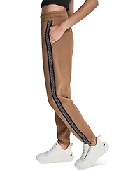 Dkny Women's Outline Logo High-Rise Jogger Pants