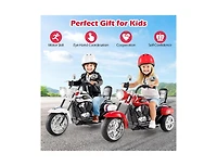 Slickblue Kids 6V Electric 3-Wheel Motorbike Ride-On with Light and Horn