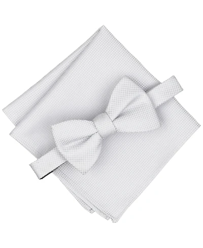 Alfani Men's Wolfe Solid Bow Tie and Pocket Square, 2-Piece Set, Macy's Exclusive