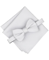 Alfani Men's Wolfe Solid Bow Tie and Pocket Square, 2-Piece Set, Macy's Exclusive