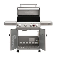 Monument Grills Mesa 415BZNG Stainless Natural Gas Grill with Broil-Zone and Glass Clearview