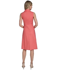 Calvin Klein Women's Twist-Front Sleeveless Dress