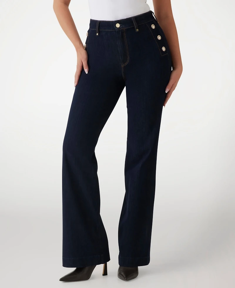 Guess Women's New Faye High-Rise Bootcut Jeans