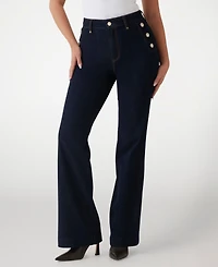 Guess Women's New Faye High-Rise Bootcut Jeans