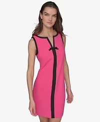 Karl Lagerfeld Paris Women's Contrast Trim Sheath Dress