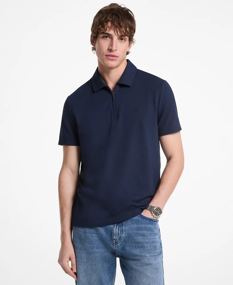 Michael Kors Men's Quarter-Zip Polo Shirt