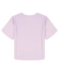 Calvin Klein Girls' 7-16 Ck Logo Pintuck Short-Sleeve T-Shirt