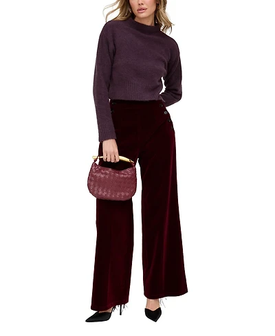 Lily and Lionel London Women's Maiden Wide Leg Velvet Trouser