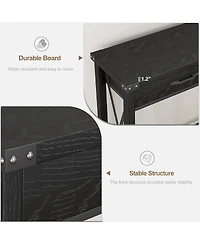 gaomon Console Table with 2 Drawers, Farmhouse Sofa Storage Shelf, Accent Wood Entryway for Living Room, Hallway