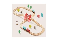 Tiny Land Wooden Train Set for Children 39 Pcs