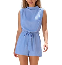 Cupshe Women's Classy Blue Romper