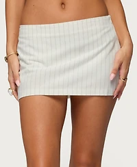 Edikted Women's Maeve Pinstripe Mini Skort