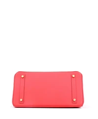 Pre-Owned HERMES Birkin 30 Handbag Red Epsom with Gold Hardware