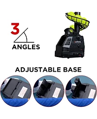 Furlihong training machine net combo offers continuous tennis/baseball practice with auto ball recycling; Ac or battery powered