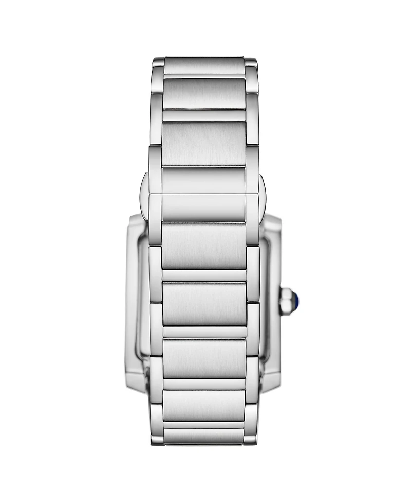 Stuhrling Elan 4088.1 Women s Rectangular Quartz Watch, Silver-Tone Stainless Steel Bracelet, Roman Numeral Dial & Date