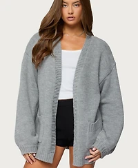 Edikted Women's Julian Oversized Knit Cardigan
