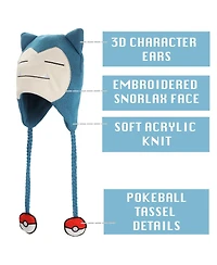 Pokemon Men's Snorlax Blue Laplander Knit Cap