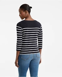 Lands' End Women's Mariner Jersey Boatneck Top