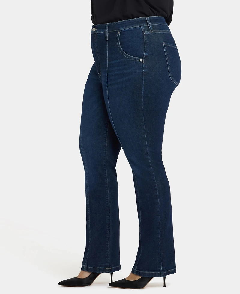 Nydj Plus Billie Mini Bootcut Seam Detail Jeans