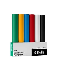 Cricut Smart Vinyl - Permanent, Sampler, 13 in x 24 in (6)