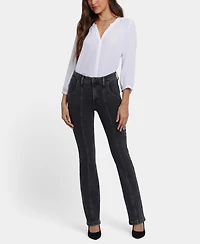 Nydj Petite High-Rise Billie Mini Bootcut Jeans