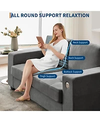 gaomon 70" Oversized Cloud Couch, 93 Pounds Mid Century Chenille Sofa, No Assembly Required & Deep Seat