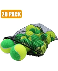 Magicorange Pack of 20 Low Compression Stage Tennis Balls for Beginners and Youth Training 75 Percent Lower Pressure Practice Balls with Mesh Bag