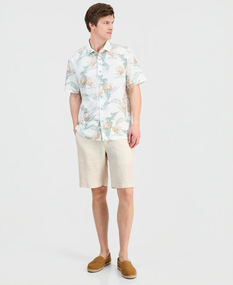 Tommy Bahama Men's Costa Wave Festa Fronds Printed Camp Shirt