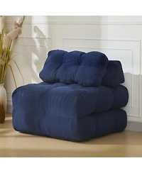 Gaomon Folding Sofa Bed,Convertible Sleeper Chair with Pillows & Back Support,Portable Fold Out Chair Bed Boneless Couch,Sofa Lounge for Living Room