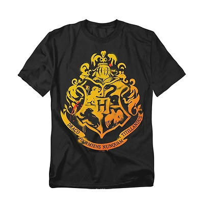 Harry Potter Men's Hogwarts Stencil T Shirt