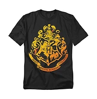 Harry Potter Men's Hogwarts Stencil T Shirt