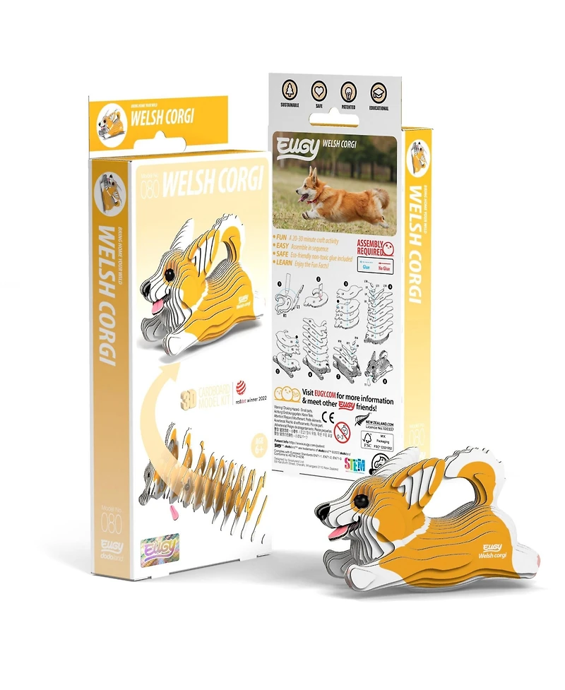 Eugy Welsh Corgi 3D Puzzle