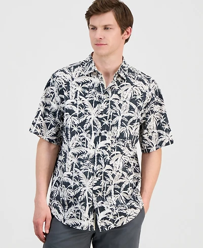 Tommy Bahama Men's Nova Wave Nero Palms Printed Shirt