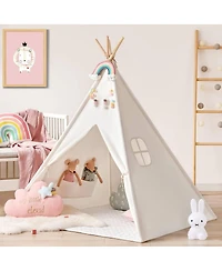Tiny Land Teepee Tent for Kids with Mat – Indoor Play Tent with Mat