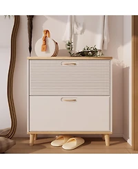 Boyel Living Shoes Storage Cabinet for Entryway Slim Freestanding Shoe Organizer