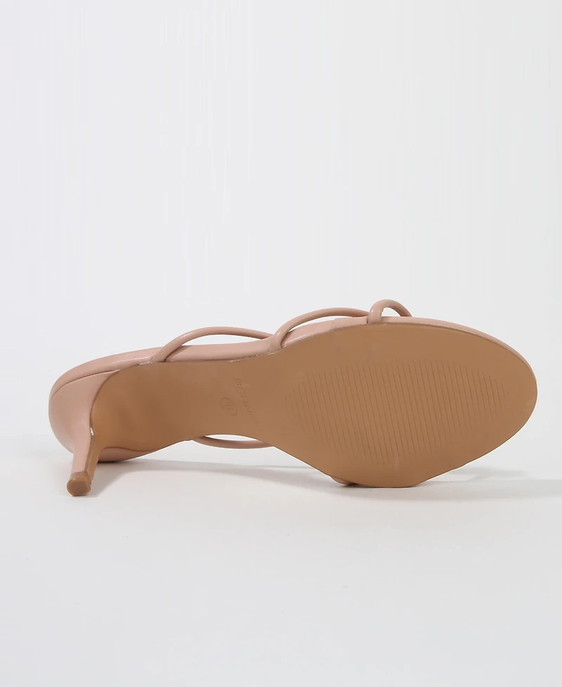 Berness Women's Fifi Strappy Kitten Heel Sandals