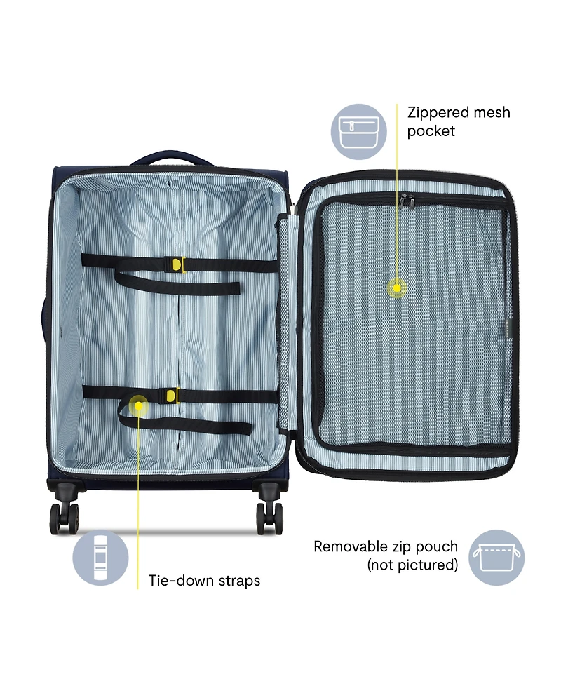 Delsey Paris Shadow Dlx Medium Check-In Spinner