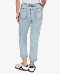 Ruby Rd. Petite Comfort Waist Stretch Denim Girlfriend Jeans