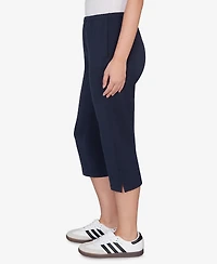 Ruby Rd. Petite Elastic Waist French Terry Capri