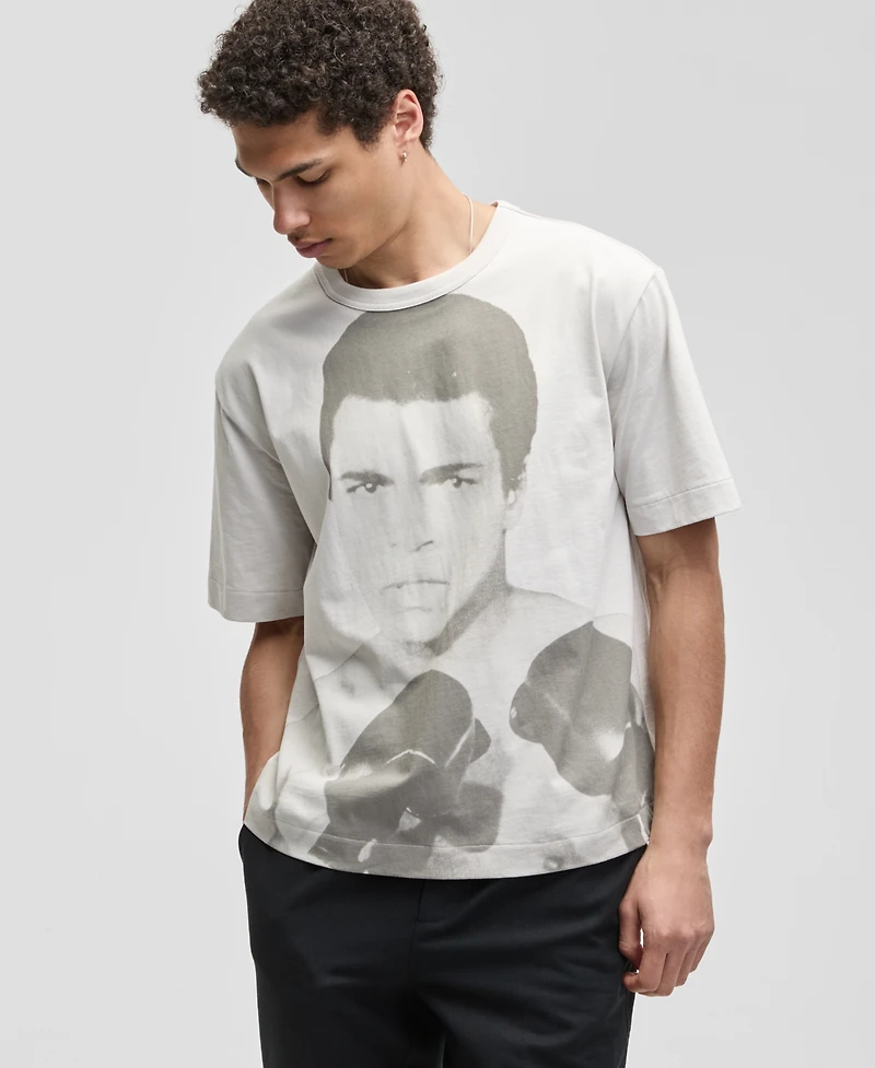 Mode of One Men's Relaxed Boxing Graphic T-Shirt, Macy's Exclusive