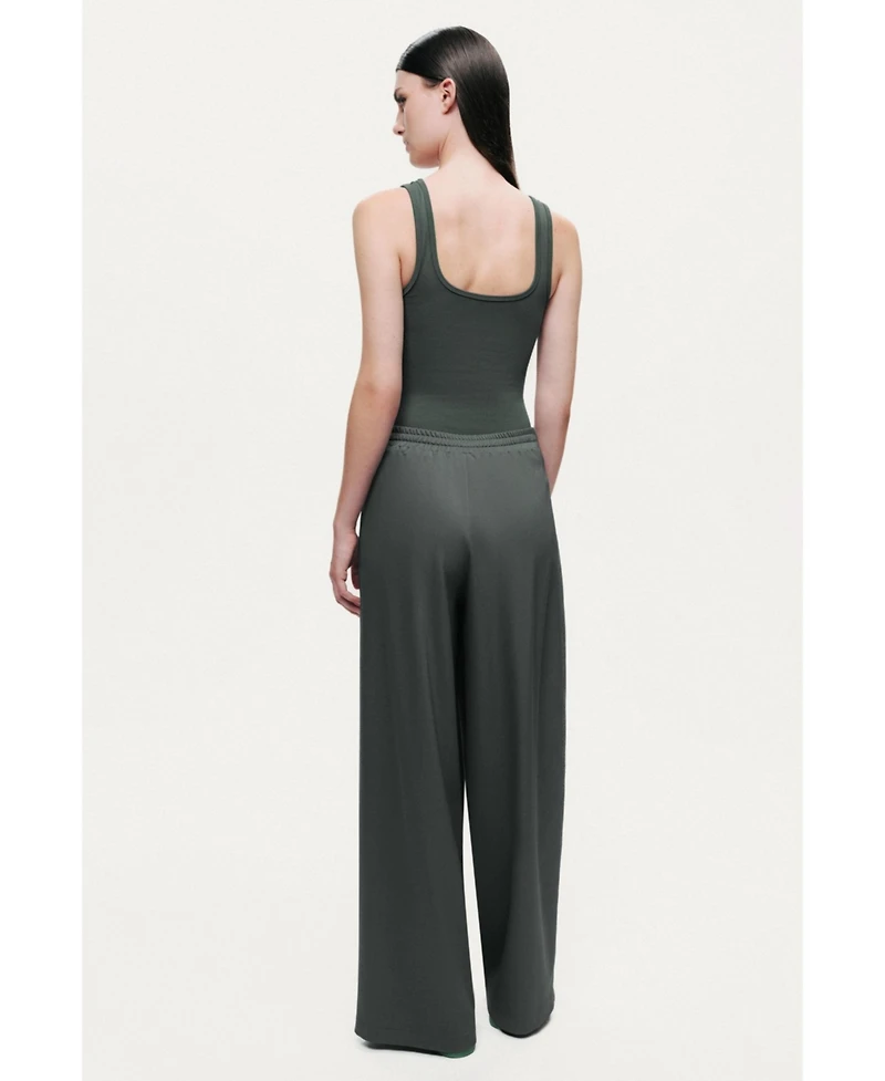 Nocturne Women's Textured Wide-Leg Pants
