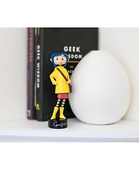 Surreal Entertainment Coraline in Rain Coat Pvc Bobble Figure for Adults Only | Collectible Bobblehead Action Figure, Desk Toy Accessories | 5 Inches