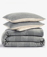 Oake Interlaced Basketweave 3-Pc. Duvet Cover Set, Full/Queen, Macy's Exclusive