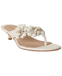 Lauren Ralph Women's Francesca Floral-Trim Nappa Dress Sandals