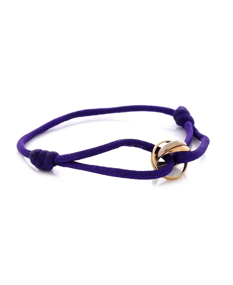 Pre-Owned Cartier Trinity On Cord Bracelet