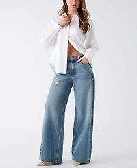 Guess Women's Erika Long-Sleeve Regular Fit Shirt