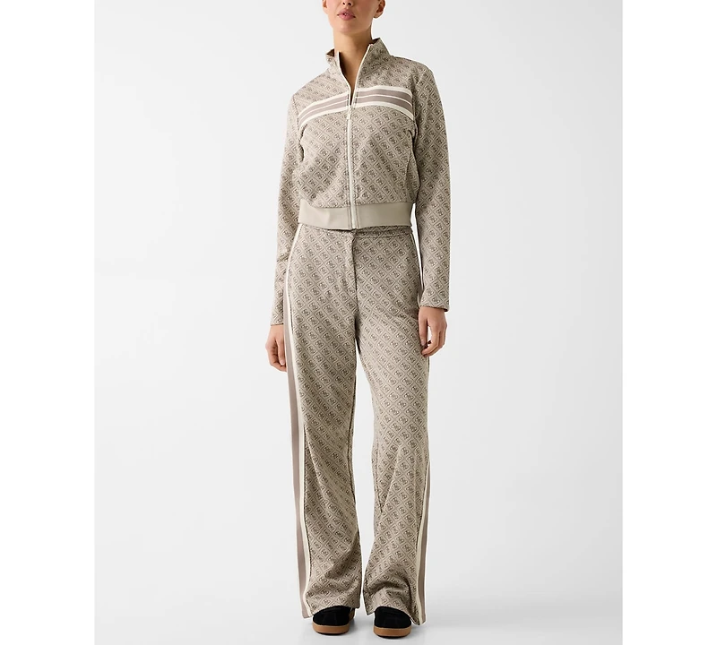 Guess Women's Full-Zip Jacquard Sweatshirt